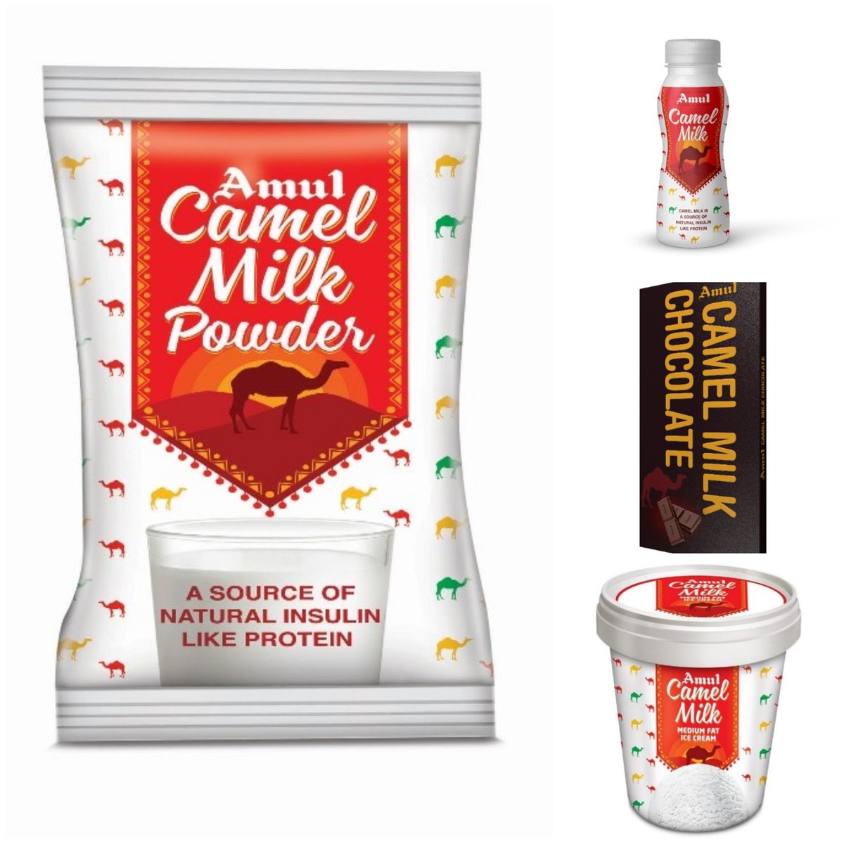 AMUL introduces Camel Milk Powder and Camel Milk Ice cream